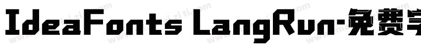 IdeaFonts LangRun字体转换